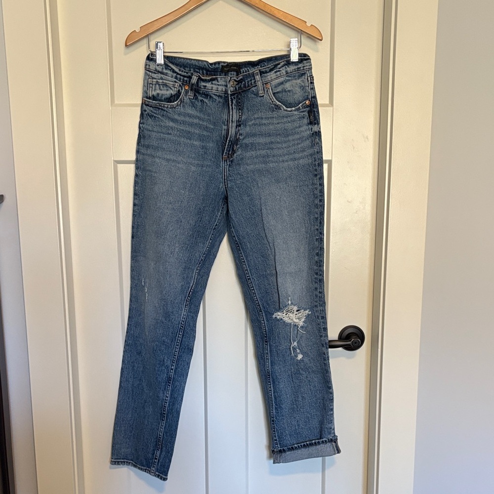 Silver Jeans Women's Straight Leg Blue Denim